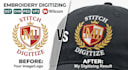 do custom jacket back embroidery digitizing
