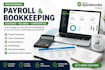 manage your payroll and bookkeeping using quickbooks or excel