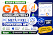 setup facebook pixel conversion API, meta pixel API, server side tracking by GTM