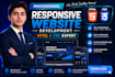 create a responsive webpage with HTML and CSS