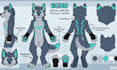 design detailed furry reference sheet, fursona characters, furry ref sheet oc