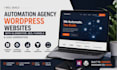 automation agency wordpress websites with elementor SEO funnels, lead generation