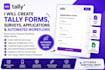 create tally forms, surveys, applications and automated workflows