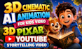 ai 3d cartoon video 3d pixar style ai kids animation for youtube ai storytelling