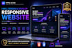 design and develop a responsive HTML CSS website