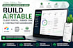 build airtable client portal, jobber CRM, and contractor dashboard