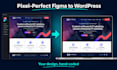 convert figma or psd to a custom coded wordpress theme, no page builder