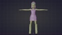 create a stylized poly 3d model for games and animation