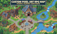 create 16bit 2d top down pixel art rpg tileset tilemap for godot unity rpg maker