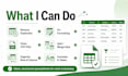 clean, organize, format and manipulate your excel data