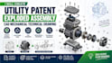 utility patent exploded assembly cad mechanical technical drawing patent filing