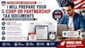 prepare your scorp or partnership tax documents before the september 15 deadline