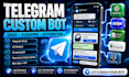 develop telegram custom bot telegram shop telegram scraping and automation bot