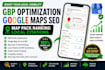 do gbp optimization, google maps SEO  local citations for ranking