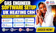 gas engineer software setup UK heating CRM certificates job management