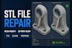 do stl file repair mesh modify 3d printing preparation model repair error fixing
