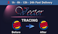 vectorize image manual vector trace vectorise logo or vector trace conversion