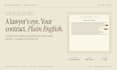 review your contract and explain the risks in plain english