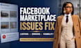 fix facebook marketplace issues and listing problem