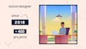 create a professional 2d motion graphics video