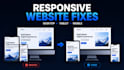 fix website bugs, CSS, js, react and responsive issues