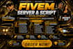 setup your fivem server from scratch for players and monetization