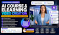 create ai course video elearning video with synthesia heygen ai presenter