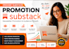 promote your substack newsletter for organic audience growth