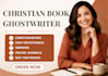 ghostwrite christian books, daily devotionals prayer journals and ebooks