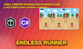 develop a 3d endless runner game in unity like temple run