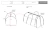 make technical sketches of your travel bag, weekender