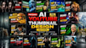 create ai high CTR youtube thumbnail desig