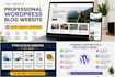 design a professional wordpress blog website for you