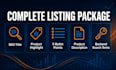 write a german amazon SEO listing with keyword research