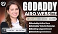 redesign godaddy airo website, godaddy website builder, hostinger website design
