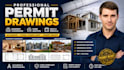 create permit drawings for basement, home addition, deck and pergola