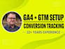 set up ga4 GTM and conversion tracking
