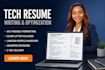 write ats tech resume, faang resume for IT and cybersecurity