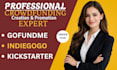 promote your kickstarter and indiegogo crowdfunding campaign