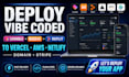 deploy your vibe coded lovable base44 replit app to vercel netlify aws