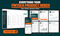 develop fintech app, fintech web platform, mvp, backend and dashboard