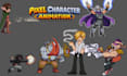 create pixel art sprite sheet with idle walk attack animations for unity 2d game