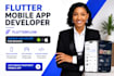 buiid mobile app flutter android ios app ai flutter app fix mobile app redesign