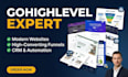 build gohighlevel sales funnel, setup website, create ghl automations