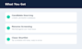 source, screen and shortlist your job candidates
