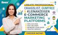 create professional craigslist gumtree kleinanzeigen ecommerce maketing platform