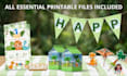 design custom printable party decoration kits