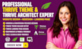 design or redesign website and landing page using  thrive theme thrive architect