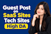 publish dofollow saas guest posts on high DR tech sites