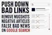 push down bad links, remove mugshots negative articles false bad news on google
